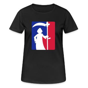 Tot, aber lustig - Frauen T-Shirt atmungsaktiv - Schwarz - Vorne - AI Model Female 172 light (172cm)