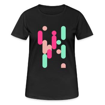 Necta 2 - T-shirt respirant Femme - noir - Devant - AI Model Female 172 light (172cm)
