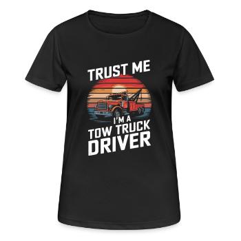 Tow Truck Truck Tow Truck - Women's Breathable T-Shirt - black - Front - AI Model Female 172 light (172cm)