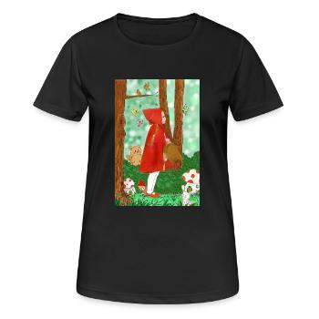 Enchanted Forest - Women's Breathable T-Shirt - black - Front - AI Model Female 172 light (172cm)