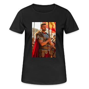 Légionnaire de Rome, les mythes slaves chuchotent à travers un - T-shirt respirant Femme - noir - Devant - AI Model Female 172 light (172cm)
