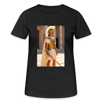 Weißgoldener Wachstills, slawischer Frost verhüllt Roms - Frauen T-Shirt atmungsaktiv - Schwarz - Vorne - AI Model Female 172 light (172cm)