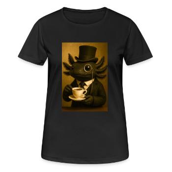 Raffiniertes Axolotl-Gebräu - Frauen T-Shirt atmungsaktiv - Schwarz - Vorne - AI Model Female 172 light (172cm)