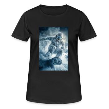 Frozen Thrill Snowboarder - T-shirt respirant Femme - noir - Devant - AI Model Female 172 light (172cm)