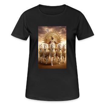 Divine Chariot of the Sun - Women's Breathable T-Shirt - black - Front - AI Model Female 172 light (172cm)