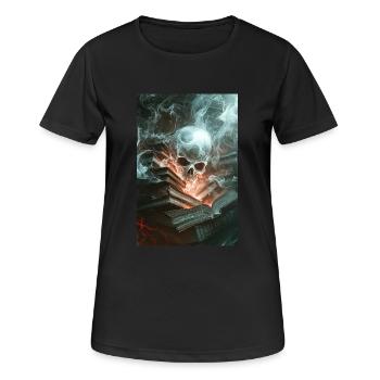 Des connaissances hantées déchaînées - T-shirt respirant Femme - noir - Devant - AI Model Female 172 light (172cm)
