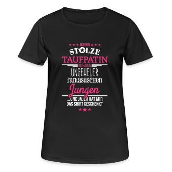 Ungeheuer fantastischer Junge - Patin / Shirt - Frauen T-Shirt atmungsaktiv - Schwarz - Vorne - AI Model Female 172 light (172cm)