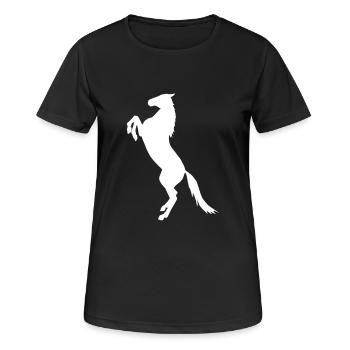 élevage de chevaux - T-shirt respirant Femme - noir - Devant - AI Model Female 172 light (172cm)