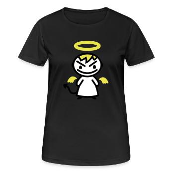 evil angel - Women's Breathable T-Shirt - black - Front - AI Model Female 172 light (172cm)