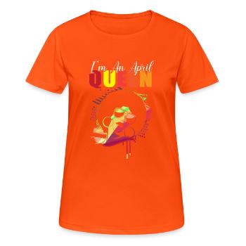 Zodiac sign Aries - Women's Breathable T-Shirt - neon orange - Front - AI Model Female 172 dark (172cm)