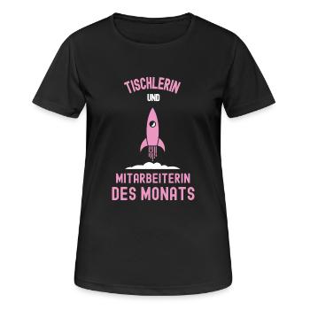 Tischlerin Beste Tischler Mitarbeiterin des Monats - Frauen T-Shirt atmungsaktiv - Schwarz - Vorne - AI Model Female 172 light (172cm)