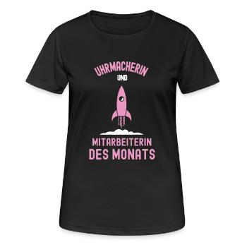 Beste Uhrmacherin Mitarbeiterin des Monat Juwelier - Frauen T-Shirt atmungsaktiv - Schwarz - Vorne - AI Model Female 172 light (172cm)