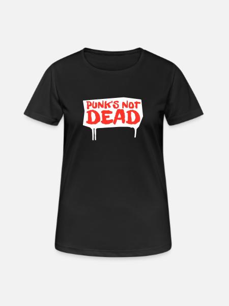 Les punks ne sont pas morts | édition rouge - T-shirt respirant Femme - noir