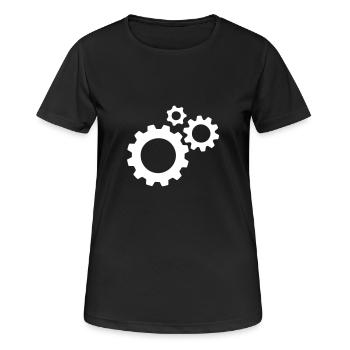 Pignons - T-shirt respirant Femme - noir - Devant - AI Model Female 172 light (172cm)