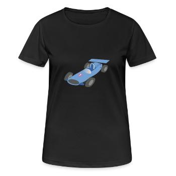 race car - Women's Breathable T-Shirt - black - Front - AI Model Female 172 light (172cm)