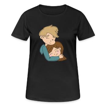 Cuddle Overload - Women's Breathable T-Shirt - black - Front - AI Model Female 172 light (172cm)