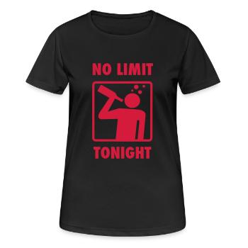 no limit (or almost) - Women's Breathable T-Shirt - black - Front - AI Model Female 172 light (172cm)
