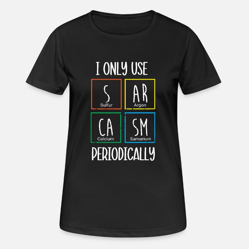 Periodic table - Women's Breathable T-Shirt - black