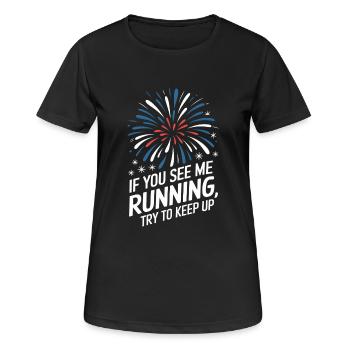 Pyrotechnics Fireworks Pyrotechnics - Women's Breathable T-Shirt - black - Front - AI Model Female 172 light (172cm)