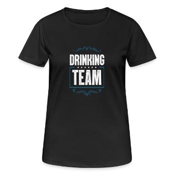 Drinking Crew - Women's Breathable T-Shirt - black - Front - AI Model Female 172 light (172cm)