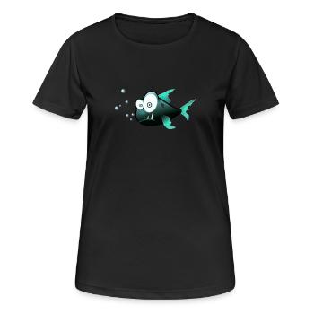 Fish - Women's Breathable T-Shirt - black - Front - AI Model Female 172 light (172cm)