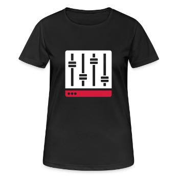 Equalizer Mischpult Geschenk - Frauen T-Shirt atmungsaktiv - Schwarz - Vorne - AI Model Female 172 light (172cm)
