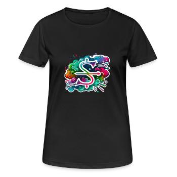 Zodiac Sagittarius - Women's Breathable T-Shirt - black - Front - AI Model Female 172 light (172cm)