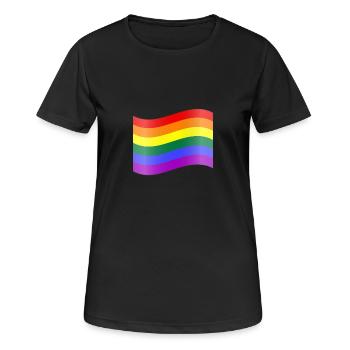 Rainbow Flag - Women's Breathable T-Shirt - black - Front - AI Model Female 172 light (172cm)