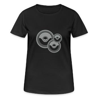 Bass Sound Music Musik Rave - T-shirt respirant Femme - noir - Devant - AI Model Female 172 light (172cm)