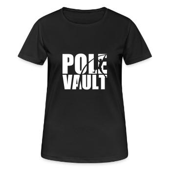 Pole vault - T-shirt respirant Femme - noir - Devant - AI Model Female 172 light (172cm)