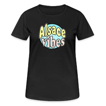 Elsass Vibes - Frauen T-Shirt atmungsaktiv - Schwarz - Vorne - AI Model Female 172 light (172cm)