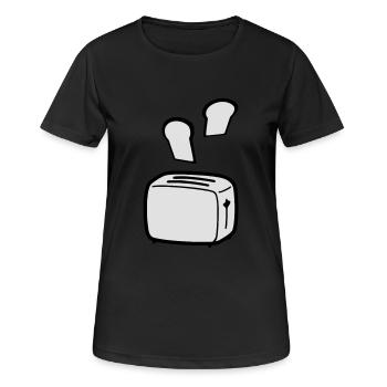 toast - Women's Breathable T-Shirt - black - Front - AI Model Female 172 light (172cm)