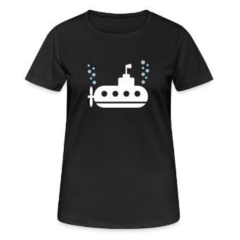 Submarine - Women's Breathable T-Shirt - black - Front - AI Model Female 172 light (172cm)