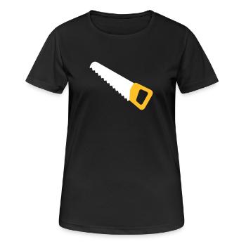 Scie - T-shirt respirant Femme - noir - Devant - AI Model Female 172 light (172cm)