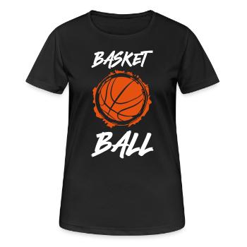 Basketball - Women's Breathable T-Shirt - black - Front - AI Model Female 172 light (172cm)