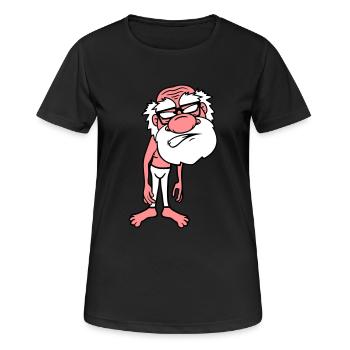 drôle mince mal agacé en colère en colère Schlec - T-shirt respirant Femme - noir - Devant - AI Model Female 172 light (172cm)