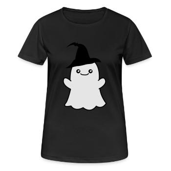 Fantôme - T-shirt respirant Femme - noir - Devant - AI Model Female 172 light (172cm)