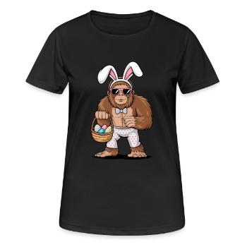 Bigfoot Pâques - T-shirt respirant Femme - noir - Devant - AI Model Female 172 light (172cm)