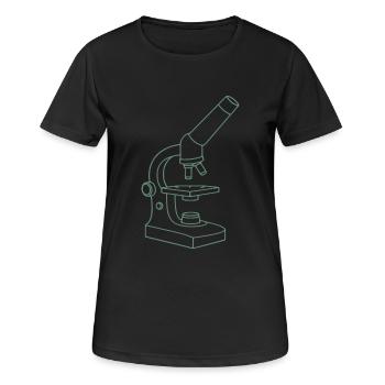 Microscope - Women's Breathable T-Shirt - black - Front - AI Model Female 172 light (172cm)