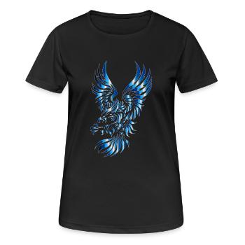eagle eagle buzzard falcon habicht hawk falcon14 - Women's Breathable T-Shirt - black - Front - AI Model Female 172 light (172cm)