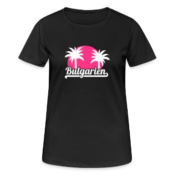 Bulgarie - T-shirt respirant Femme - noir - Devant - AI Model Female 172 light (172cm)