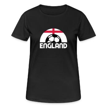 england - Women's Breathable T-Shirt - black - Front - AI Model Female 172 light (172cm)