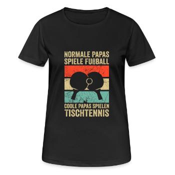 Table Tennis Dad Table Tennis Dad Gift - Women's Breathable T-Shirt - black - Front - AI Model Female 172 light (172cm)