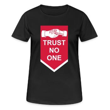 ne faites confiance à personne pour ne citer - T-shirt respirant Femme - noir - Devant - AI Model Female 172 light (172cm)