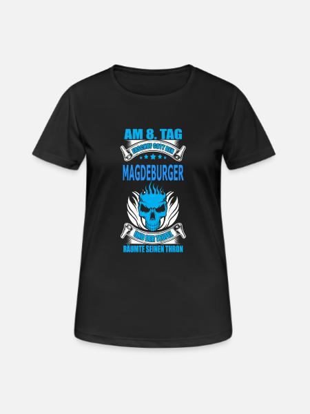 MAGDEBURGER - Frauen T-Shirt atmungsaktiv - Schwarz