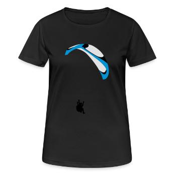 Paragliding Acro - T-shirt respirant Femme - noir - Devant - AI Model Female 172 light (172cm)