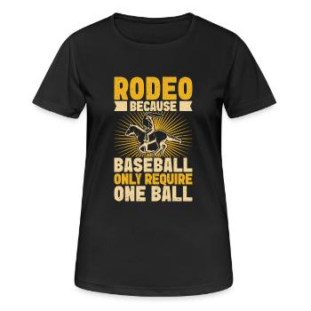 Western Rider Rodeo ne nécessite que le rodéo des cowgirls - T-shirt respirant Femme - noir - Devant - AI Model Female 172 light (172cm)