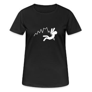 Baisse des prix (blanc) - T-shirt respirant Femme - noir - Devant - AI Model Female 172 light (172cm)