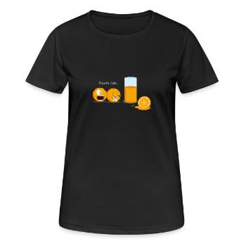 Pauvre Juju… - T-shirt respirant Femme - noir - Devant - AI Model Female 172 light (172cm)