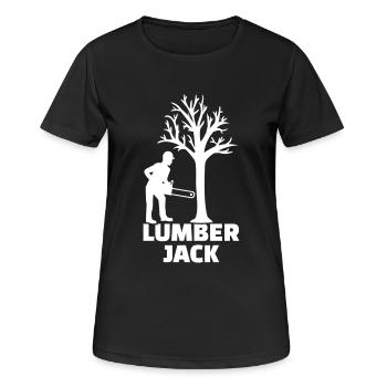 Lumberjack - Women's Breathable T-Shirt - black - Front - AI Model Female 172 light (172cm)
